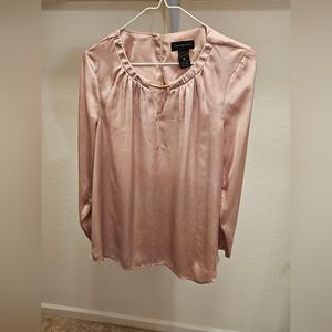 Investments Peach Blouse, size Medium